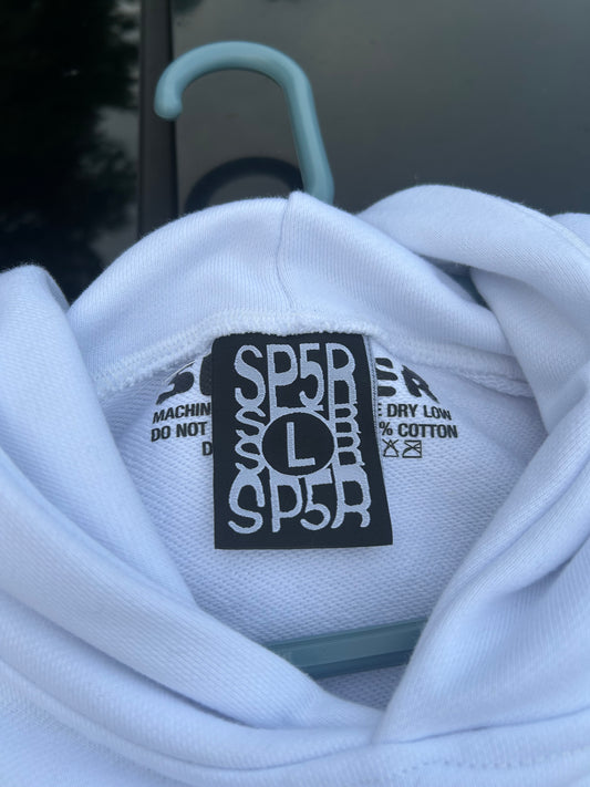 White Rhinestones Spider Hoodie